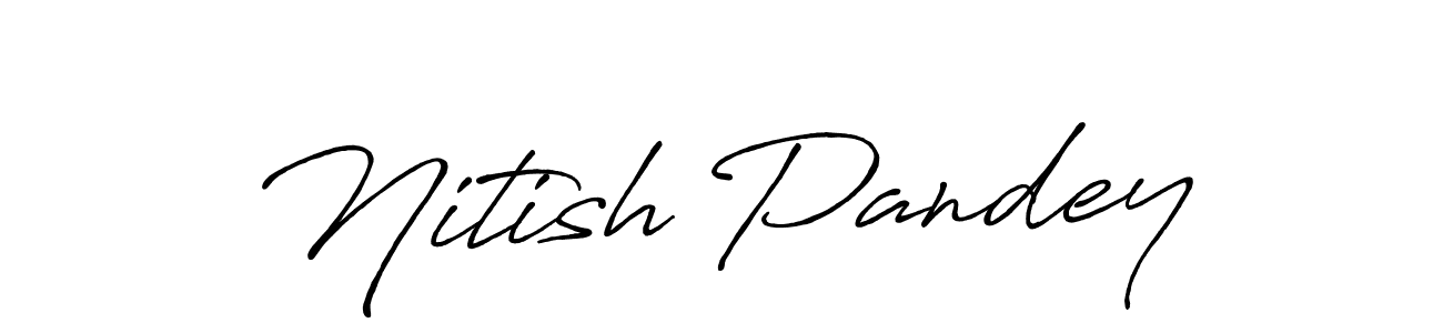 Similarly Antro_Vectra_Bolder is the best handwritten signature design. Signature creator online .You can use it as an online autograph creator for name Nitish Pandey. Nitish Pandey signature style 7 images and pictures png