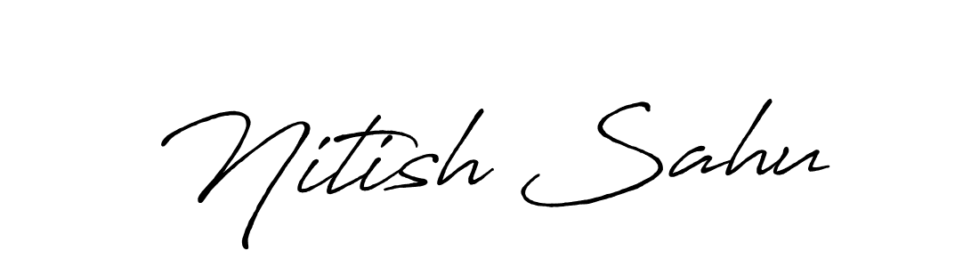 Make a short Nitish Sahu signature style. Manage your documents anywhere anytime using Antro_Vectra_Bolder. Create and add eSignatures, submit forms, share and send files easily. Nitish Sahu signature style 7 images and pictures png