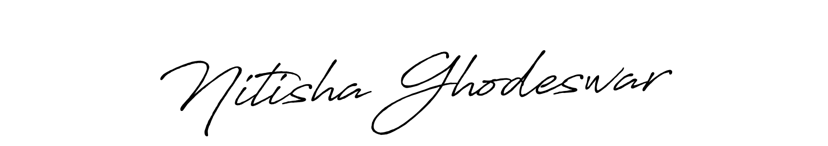 How to Draw Nitisha Ghodeswar signature style? Antro_Vectra_Bolder is a latest design signature styles for name Nitisha Ghodeswar. Nitisha Ghodeswar signature style 7 images and pictures png