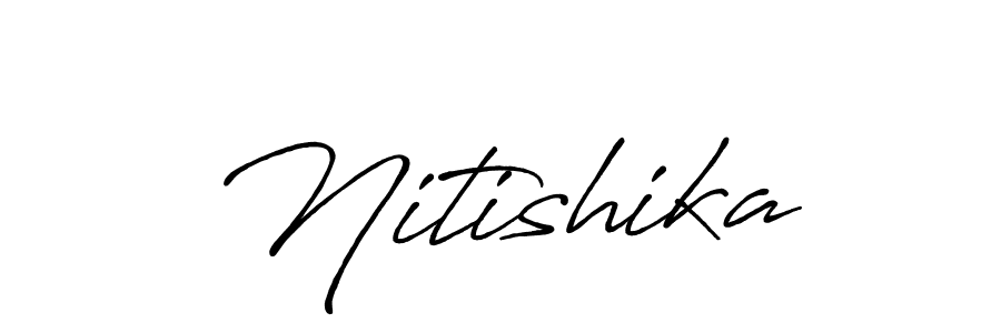 Also You can easily find your signature by using the search form. We will create Nitishika name handwritten signature images for you free of cost using Antro_Vectra_Bolder sign style. Nitishika signature style 7 images and pictures png