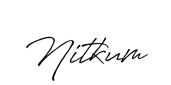 The best way (Antro_Vectra_Bolder) to make a short signature is to pick only two or three words in your name. The name Nitkum include a total of six letters. For converting this name. Nitkum signature style 7 images and pictures png