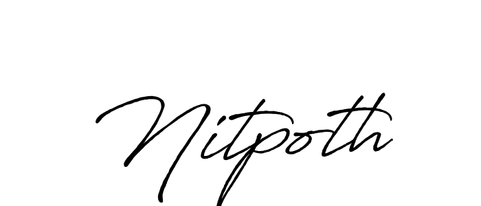 Antro_Vectra_Bolder is a professional signature style that is perfect for those who want to add a touch of class to their signature. It is also a great choice for those who want to make their signature more unique. Get Nitpoth name to fancy signature for free. Nitpoth signature style 7 images and pictures png