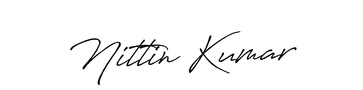 Nittin Kumar stylish signature style. Best Handwritten Sign (Antro_Vectra_Bolder) for my name. Handwritten Signature Collection Ideas for my name Nittin Kumar. Nittin Kumar signature style 7 images and pictures png