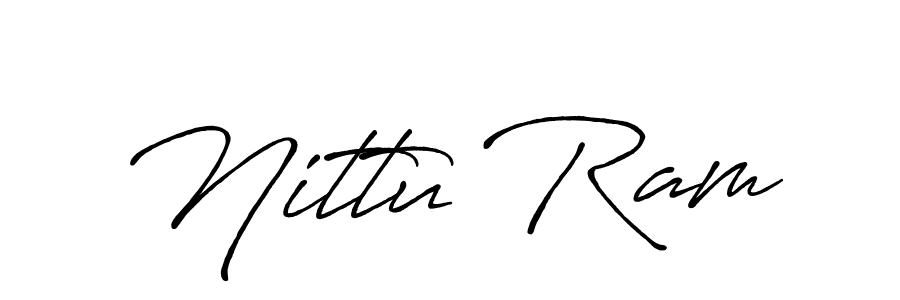 Also You can easily find your signature by using the search form. We will create Nittu Ram name handwritten signature images for you free of cost using Antro_Vectra_Bolder sign style. Nittu Ram signature style 7 images and pictures png