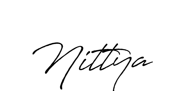 How to Draw Nittya signature style? Antro_Vectra_Bolder is a latest design signature styles for name Nittya. Nittya signature style 7 images and pictures png