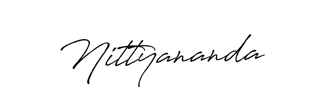 How to make Nittyananda name signature. Use Antro_Vectra_Bolder style for creating short signs online. This is the latest handwritten sign. Nittyananda signature style 7 images and pictures png