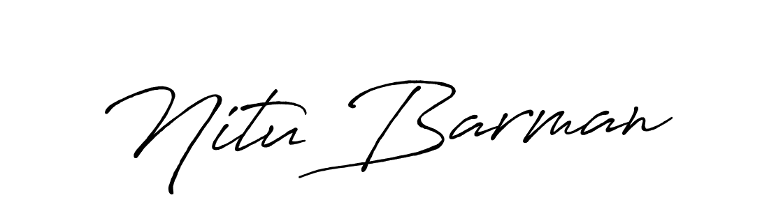 This is the best signature style for the Nitu Barman name. Also you like these signature font (Antro_Vectra_Bolder). Mix name signature. Nitu Barman signature style 7 images and pictures png