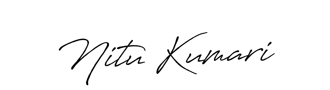 Also we have Nitu Kumari name is the best signature style. Create professional handwritten signature collection using Antro_Vectra_Bolder autograph style. Nitu Kumari signature style 7 images and pictures png