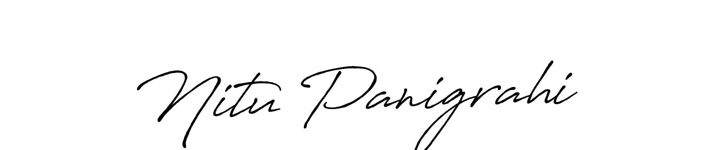 You should practise on your own different ways (Antro_Vectra_Bolder) to write your name (Nitu Panigrahi) in signature. don't let someone else do it for you. Nitu Panigrahi signature style 7 images and pictures png