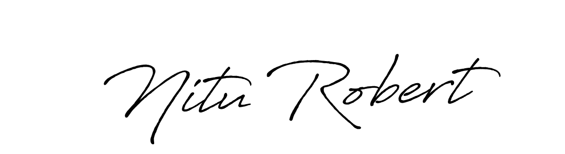 The best way (Antro_Vectra_Bolder) to make a short signature is to pick only two or three words in your name. The name Nitu Robert include a total of six letters. For converting this name. Nitu Robert signature style 7 images and pictures png
