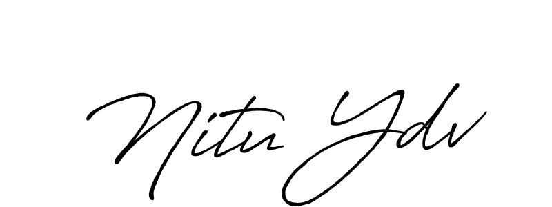 It looks lik you need a new signature style for name Nitu Ydv. Design unique handwritten (Antro_Vectra_Bolder) signature with our free signature maker in just a few clicks. Nitu Ydv signature style 7 images and pictures png