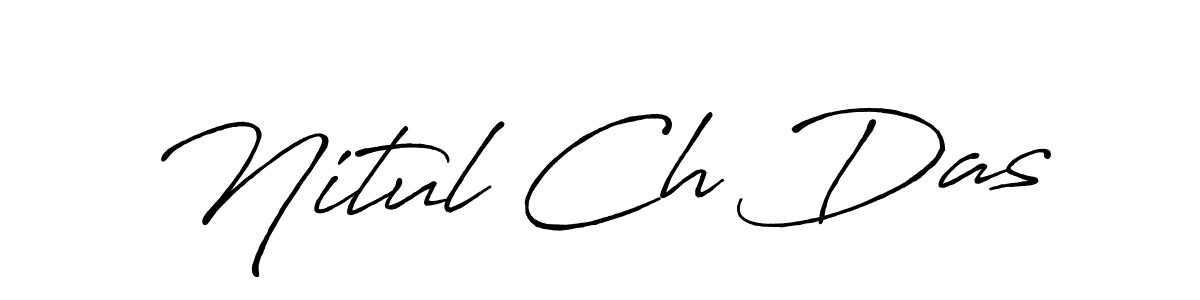 Design your own signature with our free online signature maker. With this signature software, you can create a handwritten (Antro_Vectra_Bolder) signature for name Nitul Ch Das. Nitul Ch Das signature style 7 images and pictures png