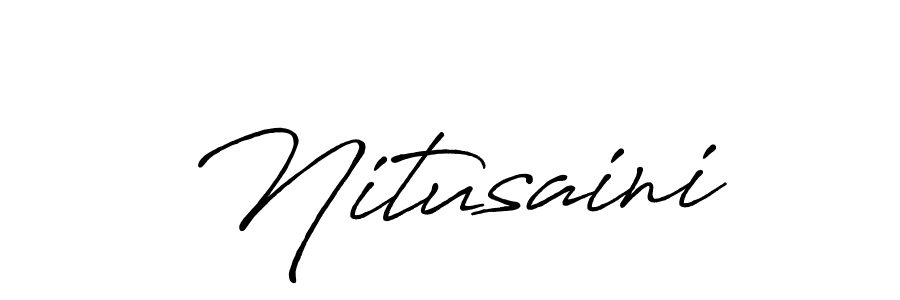 You should practise on your own different ways (Antro_Vectra_Bolder) to write your name (Nitusaini) in signature. don't let someone else do it for you. Nitusaini signature style 7 images and pictures png