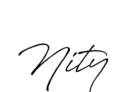 Create a beautiful signature design for name Nity. With this signature (Antro_Vectra_Bolder) fonts, you can make a handwritten signature for free. Nity signature style 7 images and pictures png