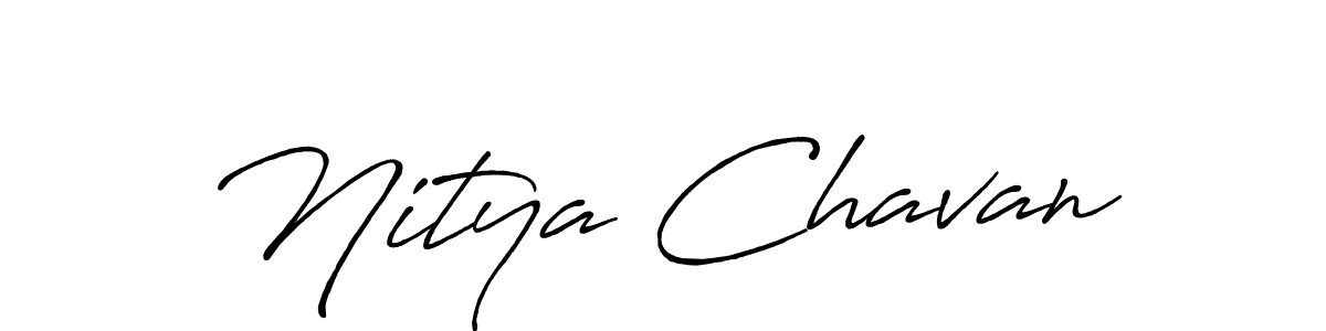 Also You can easily find your signature by using the search form. We will create Nitya Chavan name handwritten signature images for you free of cost using Antro_Vectra_Bolder sign style. Nitya Chavan signature style 7 images and pictures png