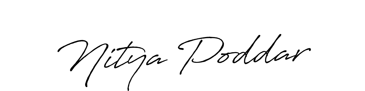 It looks lik you need a new signature style for name Nitya Poddar. Design unique handwritten (Antro_Vectra_Bolder) signature with our free signature maker in just a few clicks. Nitya Poddar signature style 7 images and pictures png