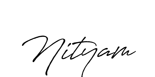 It looks lik you need a new signature style for name Nityam. Design unique handwritten (Antro_Vectra_Bolder) signature with our free signature maker in just a few clicks. Nityam signature style 7 images and pictures png