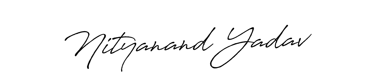 How to make Nityanand Yadav signature? Antro_Vectra_Bolder is a professional autograph style. Create handwritten signature for Nityanand Yadav name. Nityanand Yadav signature style 7 images and pictures png