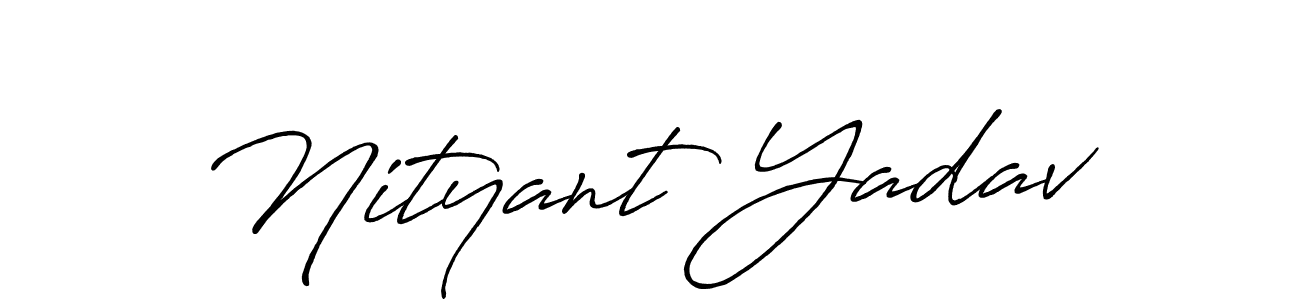 Also You can easily find your signature by using the search form. We will create Nityant Yadav name handwritten signature images for you free of cost using Antro_Vectra_Bolder sign style. Nityant Yadav signature style 7 images and pictures png
