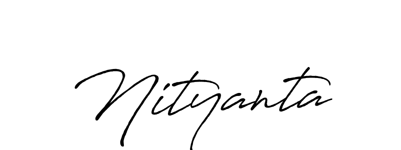 Use a signature maker to create a handwritten signature online. With this signature software, you can design (Antro_Vectra_Bolder) your own signature for name Nityanta. Nityanta signature style 7 images and pictures png