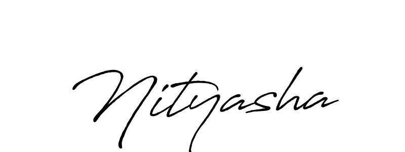 Use a signature maker to create a handwritten signature online. With this signature software, you can design (Antro_Vectra_Bolder) your own signature for name Nityasha. Nityasha signature style 7 images and pictures png
