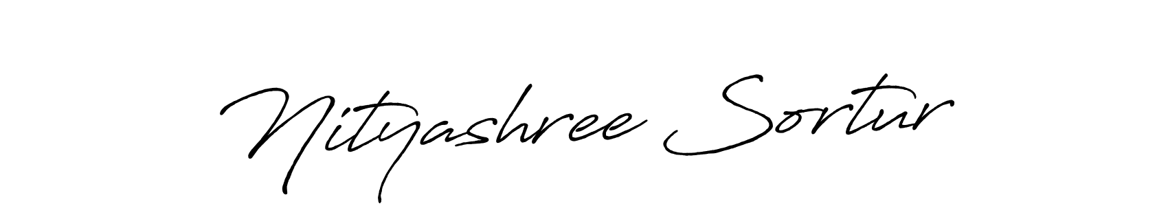 Use a signature maker to create a handwritten signature online. With this signature software, you can design (Antro_Vectra_Bolder) your own signature for name Nityashree Sortur. Nityashree Sortur signature style 7 images and pictures png