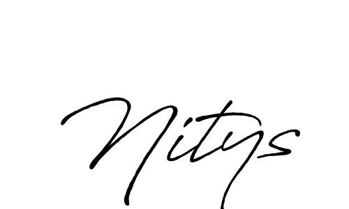 Create a beautiful signature design for name Nitys. With this signature (Antro_Vectra_Bolder) fonts, you can make a handwritten signature for free. Nitys signature style 7 images and pictures png