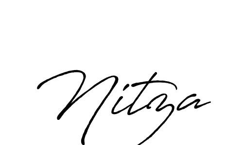 Design your own signature with our free online signature maker. With this signature software, you can create a handwritten (Antro_Vectra_Bolder) signature for name Nitza. Nitza signature style 7 images and pictures png