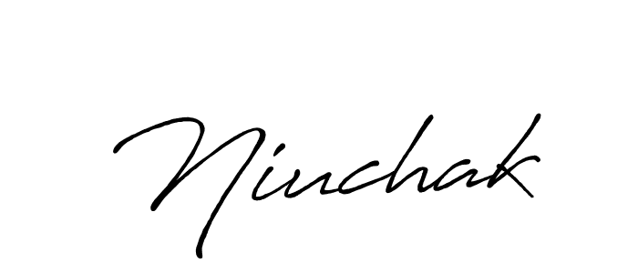 Similarly Antro_Vectra_Bolder is the best handwritten signature design. Signature creator online .You can use it as an online autograph creator for name Niuchak. Niuchak signature style 7 images and pictures png