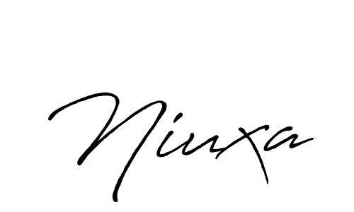 if you are searching for the best signature style for your name Niuxa. so please give up your signature search. here we have designed multiple signature styles  using Antro_Vectra_Bolder. Niuxa signature style 7 images and pictures png
