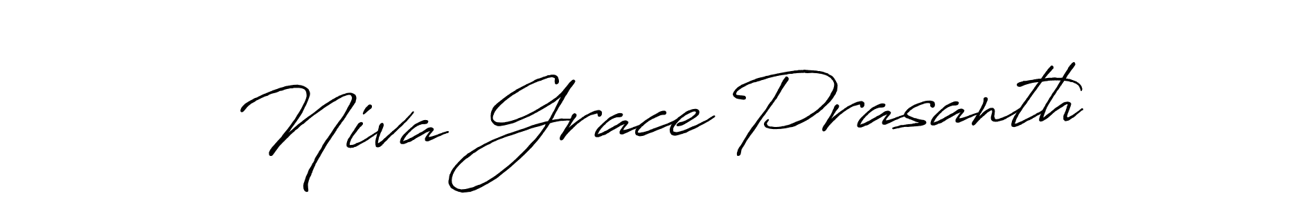 Niva Grace Prasanth stylish signature style. Best Handwritten Sign (Antro_Vectra_Bolder) for my name. Handwritten Signature Collection Ideas for my name Niva Grace Prasanth. Niva Grace Prasanth signature style 7 images and pictures png