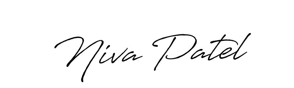 How to make Niva Patel signature? Antro_Vectra_Bolder is a professional autograph style. Create handwritten signature for Niva Patel name. Niva Patel signature style 7 images and pictures png