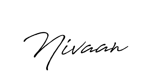 Nivaan stylish signature style. Best Handwritten Sign (Antro_Vectra_Bolder) for my name. Handwritten Signature Collection Ideas for my name Nivaan. Nivaan signature style 7 images and pictures png