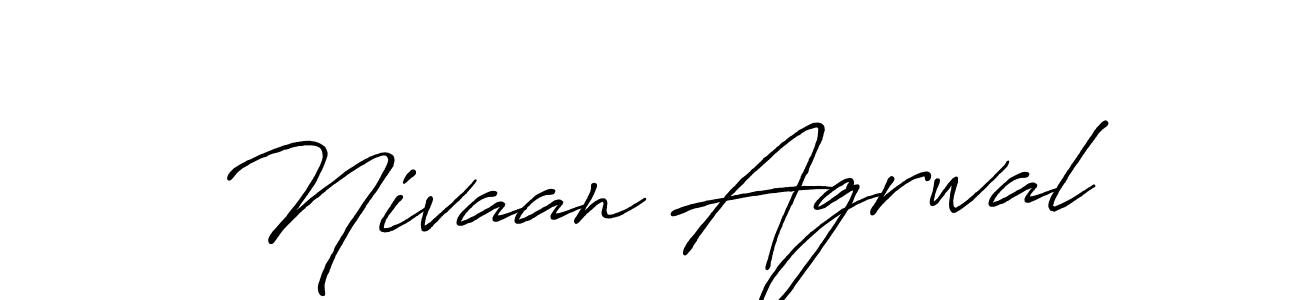 Design your own signature with our free online signature maker. With this signature software, you can create a handwritten (Antro_Vectra_Bolder) signature for name Nivaan Agrwal. Nivaan Agrwal signature style 7 images and pictures png