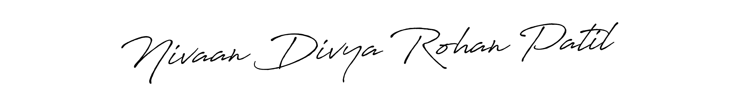 It looks lik you need a new signature style for name Nivaan Divya Rohan Patil. Design unique handwritten (Antro_Vectra_Bolder) signature with our free signature maker in just a few clicks. Nivaan Divya Rohan Patil signature style 7 images and pictures png