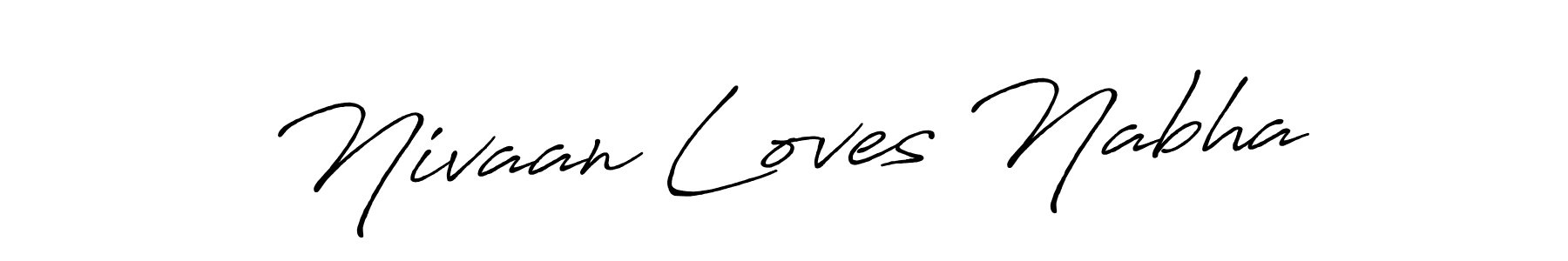 Once you've used our free online signature maker to create your best signature Antro_Vectra_Bolder style, it's time to enjoy all of the benefits that Nivaan Loves Nabha name signing documents. Nivaan Loves Nabha signature style 7 images and pictures png