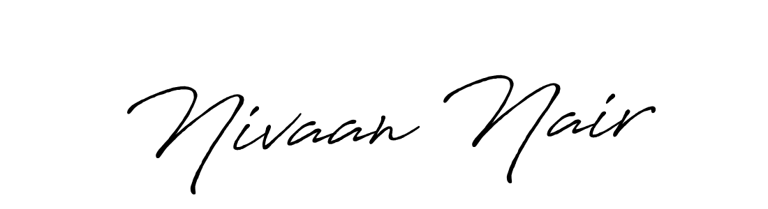 It looks lik you need a new signature style for name Nivaan Nair. Design unique handwritten (Antro_Vectra_Bolder) signature with our free signature maker in just a few clicks. Nivaan Nair signature style 7 images and pictures png