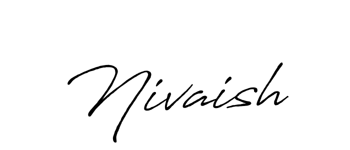 Similarly Antro_Vectra_Bolder is the best handwritten signature design. Signature creator online .You can use it as an online autograph creator for name Nivaish. Nivaish signature style 7 images and pictures png