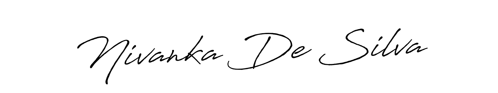 Best and Professional Signature Style for Nivanka De Silva. Antro_Vectra_Bolder Best Signature Style Collection. Nivanka De Silva signature style 7 images and pictures png