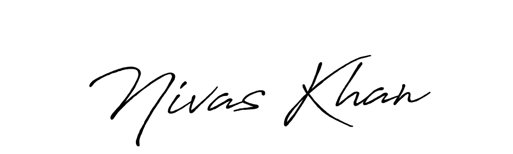 Also we have Nivas Khan name is the best signature style. Create professional handwritten signature collection using Antro_Vectra_Bolder autograph style. Nivas Khan signature style 7 images and pictures png