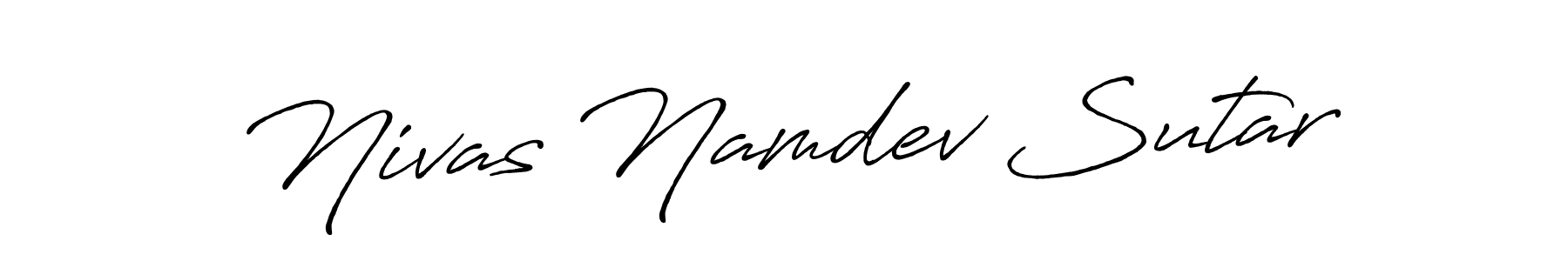 Antro_Vectra_Bolder is a professional signature style that is perfect for those who want to add a touch of class to their signature. It is also a great choice for those who want to make their signature more unique. Get Nivas Namdev Sutar name to fancy signature for free. Nivas Namdev Sutar signature style 7 images and pictures png