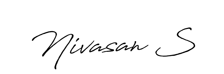 Also we have Nivasan S name is the best signature style. Create professional handwritten signature collection using Antro_Vectra_Bolder autograph style. Nivasan S signature style 7 images and pictures png