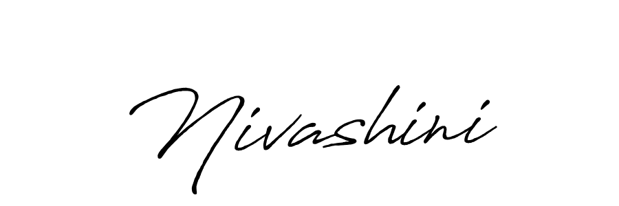 Create a beautiful signature design for name Nivashini. With this signature (Antro_Vectra_Bolder) fonts, you can make a handwritten signature for free. Nivashini signature style 7 images and pictures png