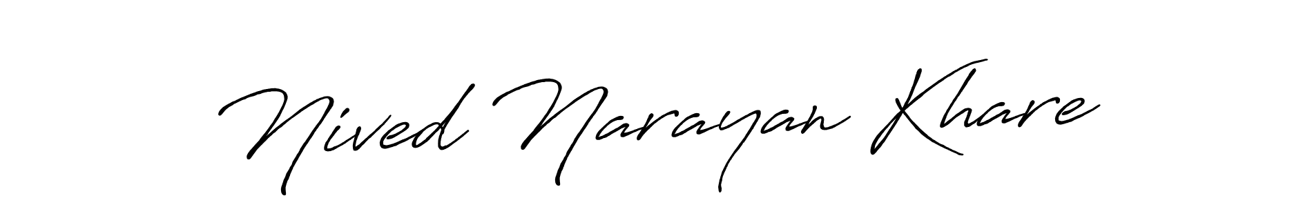 You can use this online signature creator to create a handwritten signature for the name Nived Narayan Khare. This is the best online autograph maker. Nived Narayan Khare signature style 7 images and pictures png