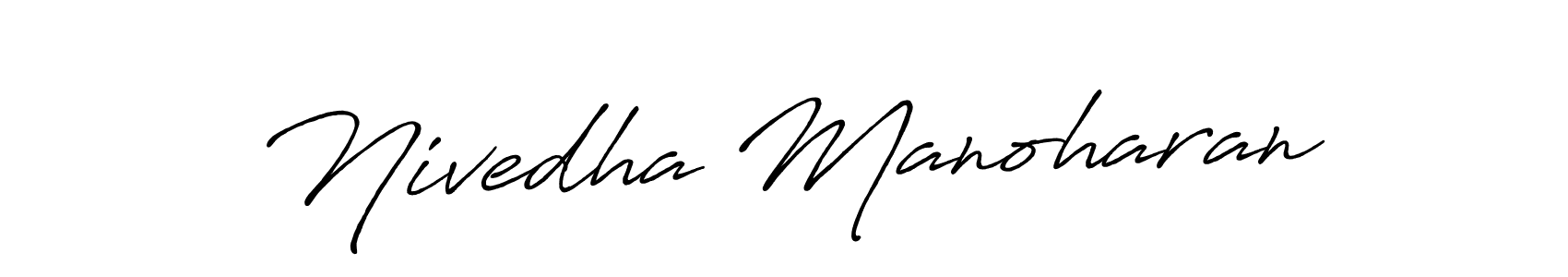 This is the best signature style for the Nivedha Manoharan name. Also you like these signature font (Antro_Vectra_Bolder). Mix name signature. Nivedha Manoharan signature style 7 images and pictures png