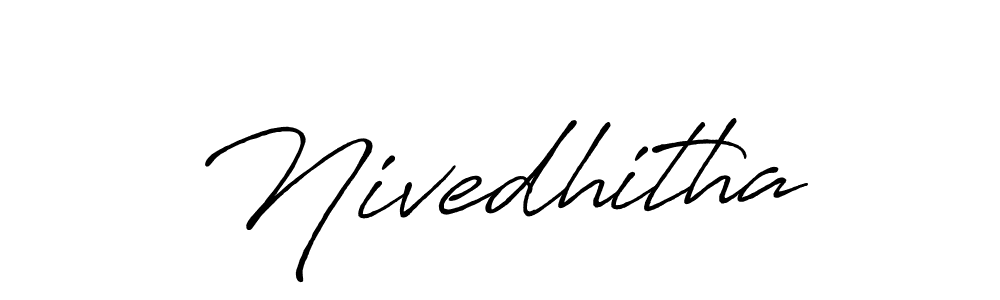 It looks lik you need a new signature style for name Nivedhitha. Design unique handwritten (Antro_Vectra_Bolder) signature with our free signature maker in just a few clicks. Nivedhitha signature style 7 images and pictures png