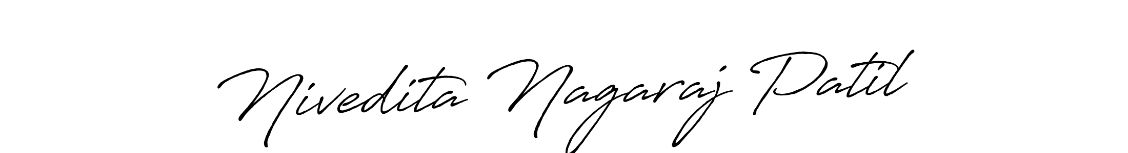 Make a beautiful signature design for name Nivedita Nagaraj Patil. With this signature (Antro_Vectra_Bolder) style, you can create a handwritten signature for free. Nivedita Nagaraj Patil signature style 7 images and pictures png