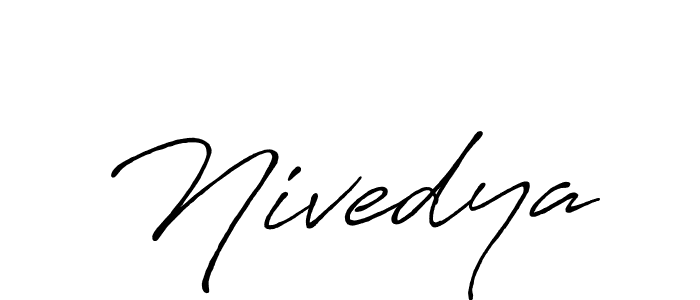 Use a signature maker to create a handwritten signature online. With this signature software, you can design (Antro_Vectra_Bolder) your own signature for name Nivedya. Nivedya signature style 7 images and pictures png