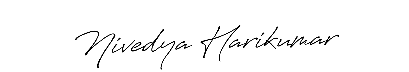 Nivedya Harikumar stylish signature style. Best Handwritten Sign (Antro_Vectra_Bolder) for my name. Handwritten Signature Collection Ideas for my name Nivedya Harikumar. Nivedya Harikumar signature style 7 images and pictures png