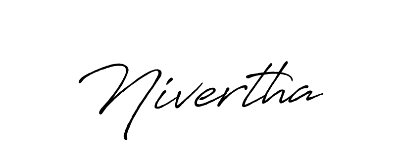 You should practise on your own different ways (Antro_Vectra_Bolder) to write your name (Nivertha) in signature. don't let someone else do it for you. Nivertha signature style 7 images and pictures png